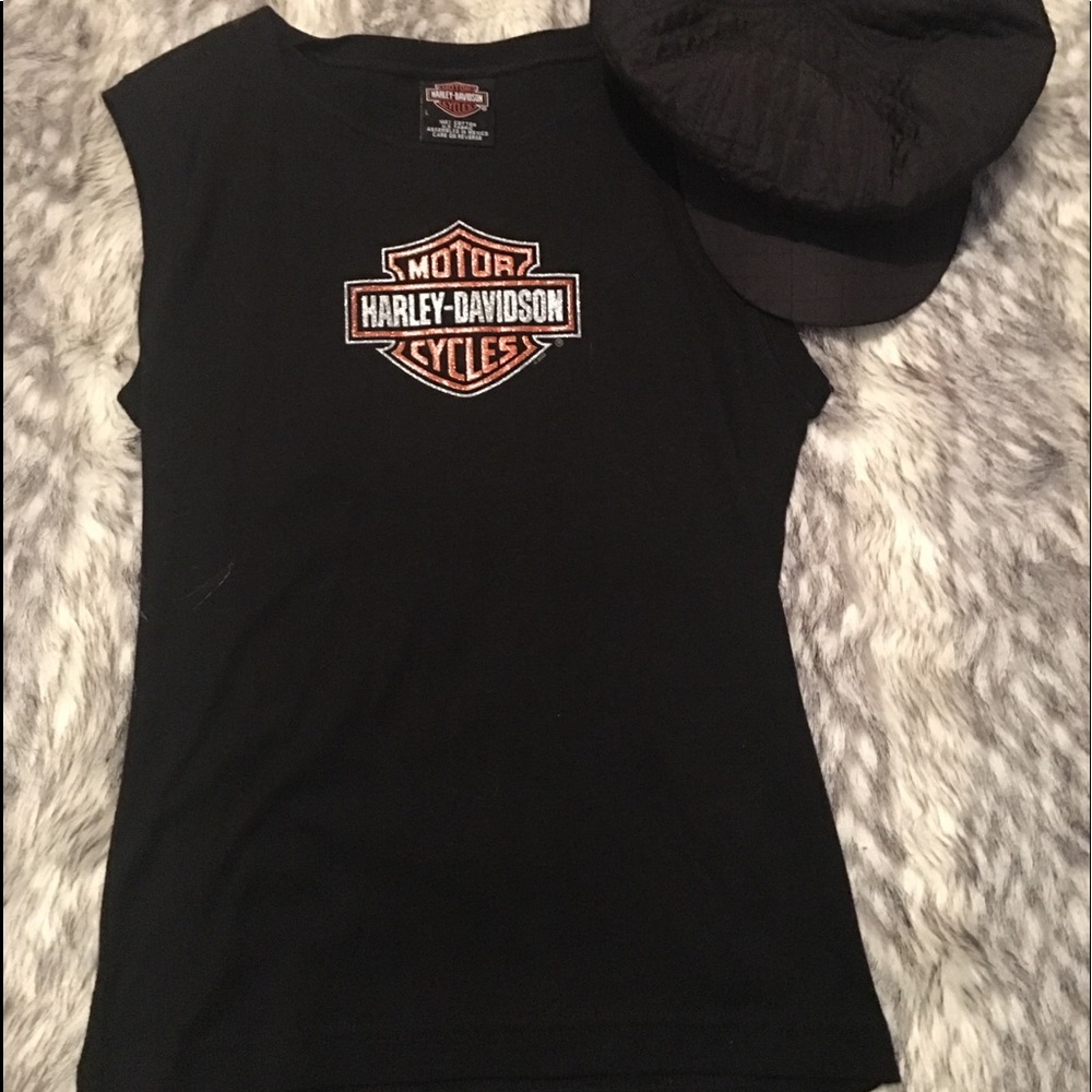 Harley-Davidson Sparkle Orange/Silver Lettering - Picture 2 of 6